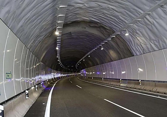 Vista del renovado túnel de Gorosmendi