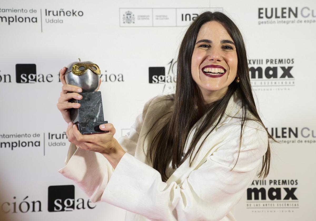 Andrea Jiménez, con su 'Casting Lear', fue la triunfadora de los premios Max en Pamplona.