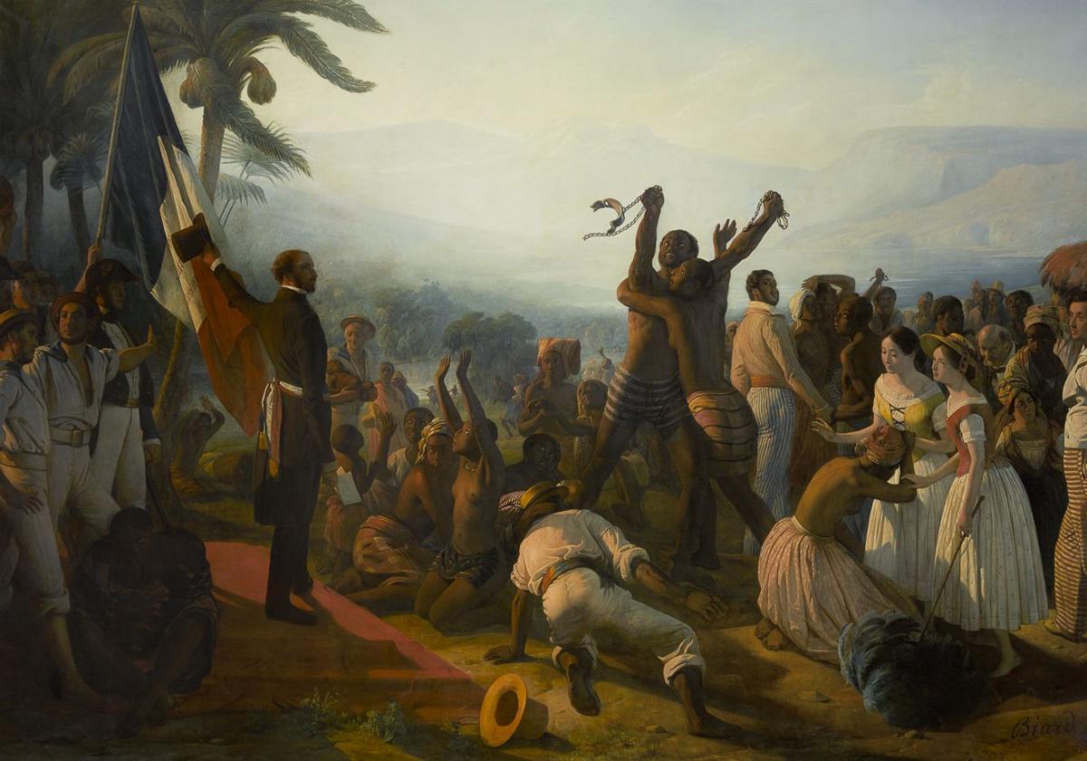 La abolición de la esclavitud. François Biard. 1849.