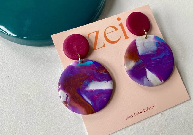 Pendientes elaborados artesanalmente