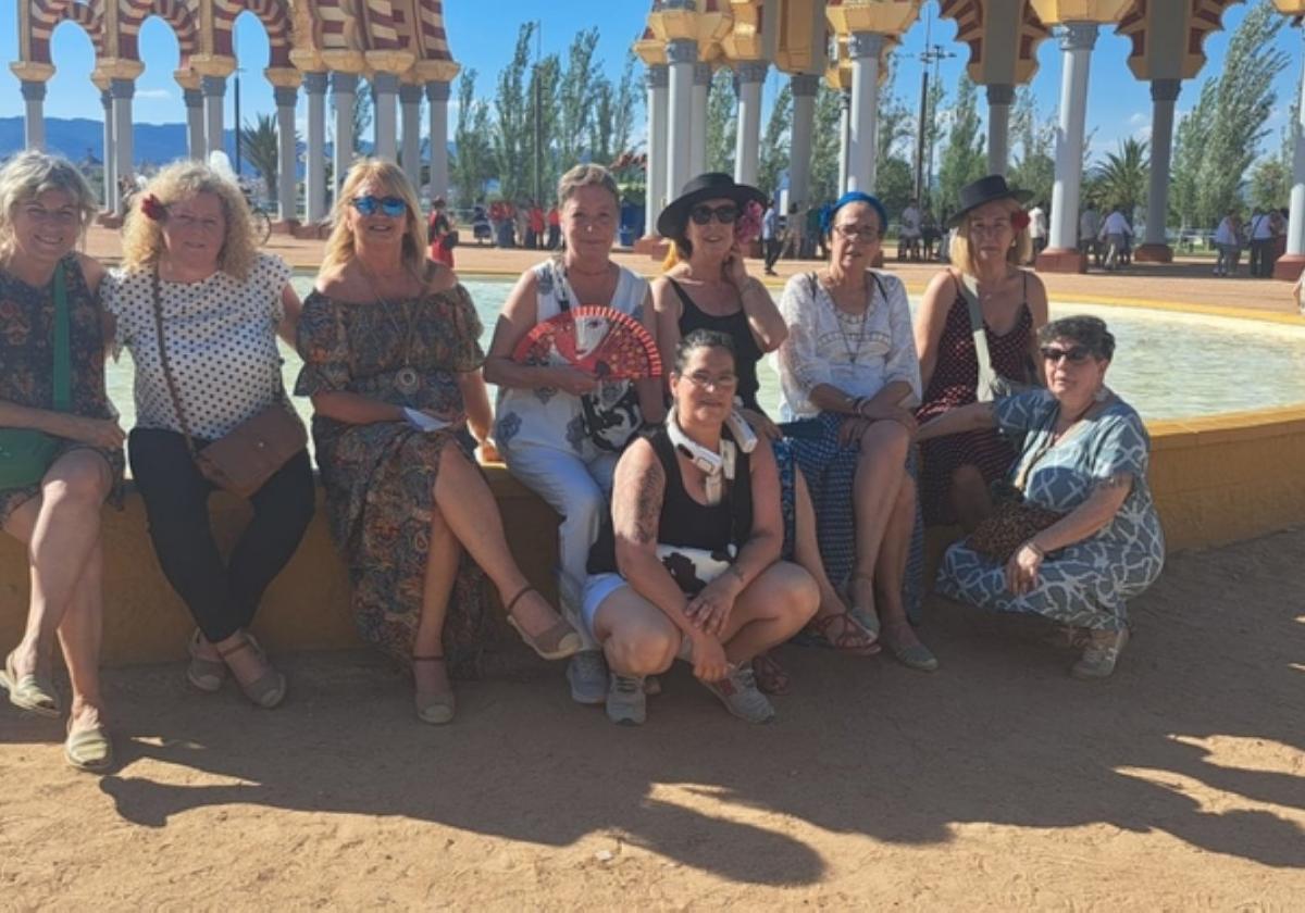 Integrantes del grupo local en su viaje a la Feria de Córdoba.