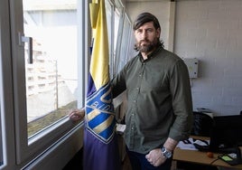 Gurutz Aginagalde, ayer en las oficinas del polideportivo Artaleku.