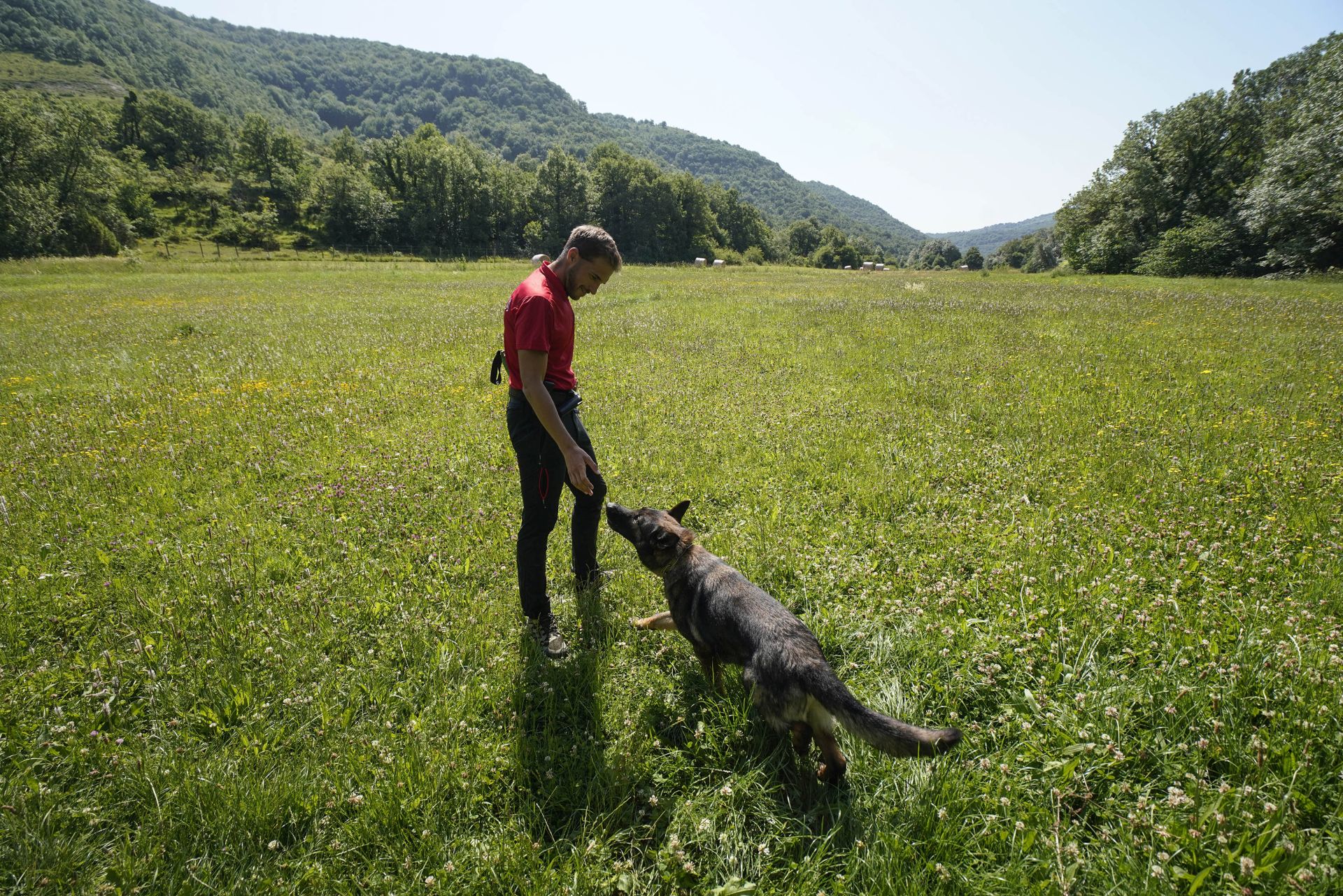 Visita a la unidad canina de la Ertzaintza