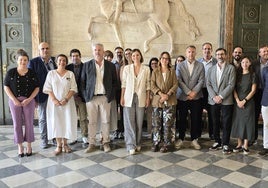 Concejales y técnicos donostiarras recibidos por la teniente de alcalde de Turin, Michela Favaro.