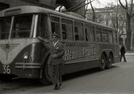 El trolebús a Ategorrieta... y su conductor.