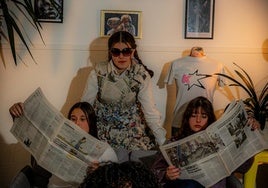 Foto oficial del colectivo Kälena compuesto por Lourdes, Areia, Maddi e Ilazki.