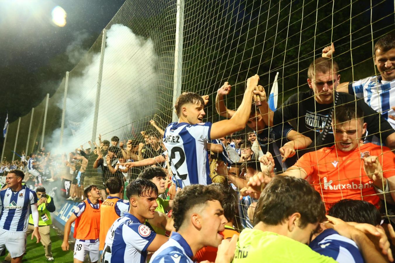 Explosión de júbilo en Zubieta tras el ascenso del Sanse