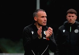 u Líder. Sergio, en el transcurso de un partido de esta temporada.