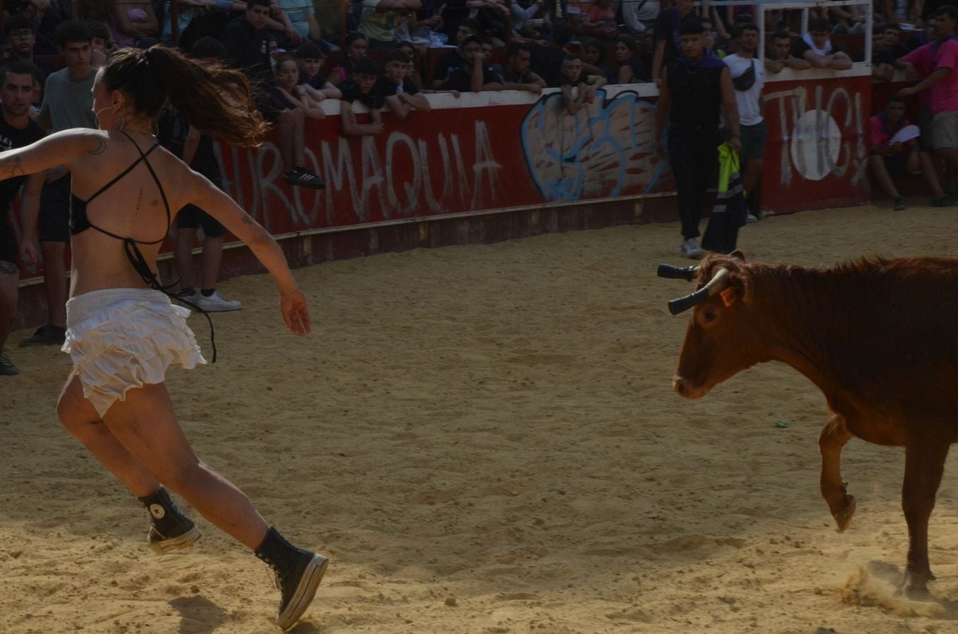 Primer encierro de las fiestas de Arrasate