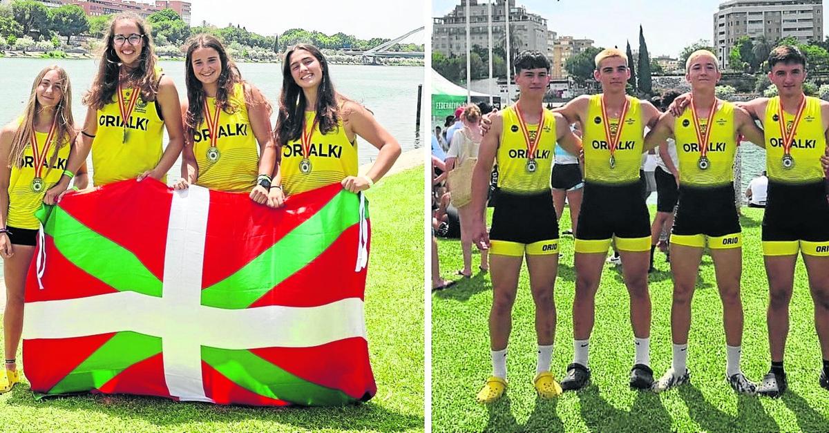 Oriotarren emakume kadete laukoak urrea lortu zuen Sevillako txapelketan eta maila bereko mutilek zilarra.