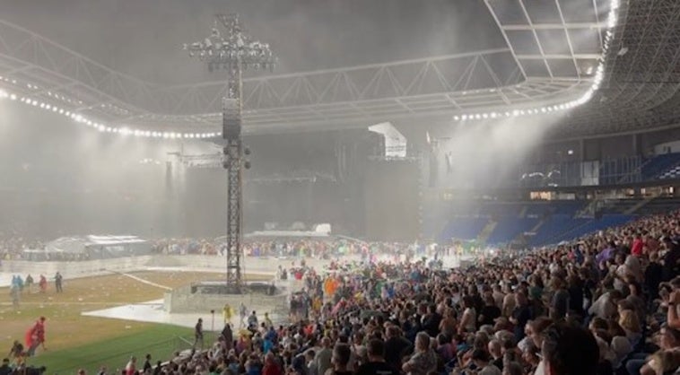 Una tormenta eléctrica obliga a parar el concierto de Bruce Springsteen