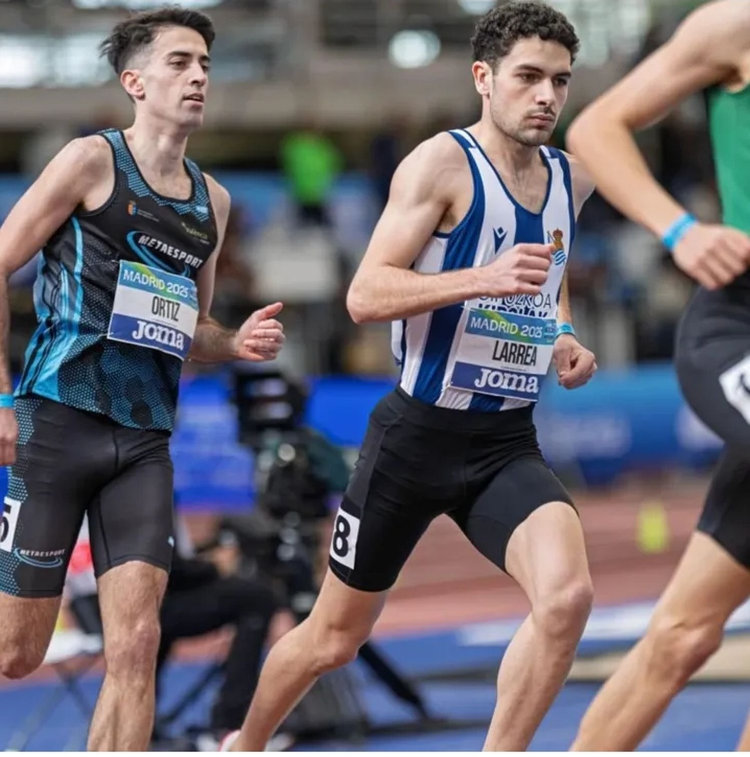 Ekain Larrea durante su participación en los campeonatos de España