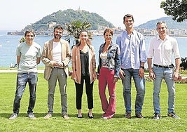 Hernández, Blasi, la moderadora Muñoz, Garrido, Díez Antxustegi y Rodriguez, ayer en Miramar.