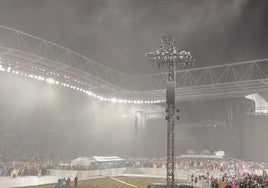 Así ha sido la tormenta eléctrica que ha detenido el concierto de Bruce Springsteen