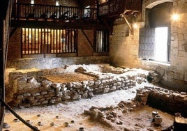 Interior de la ermita de Santa Elena en Irun