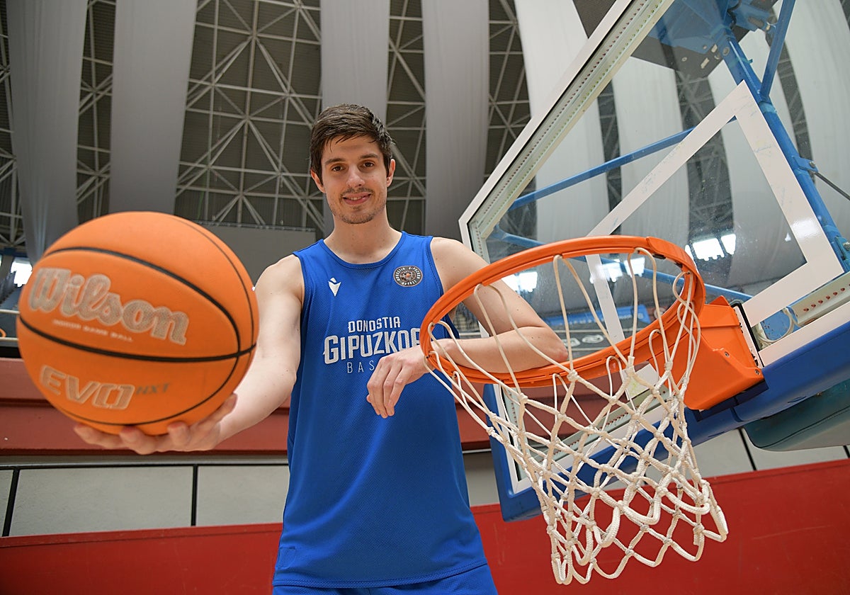 Ander Martínez, antes del playoff disputado frente al Estudiantes.