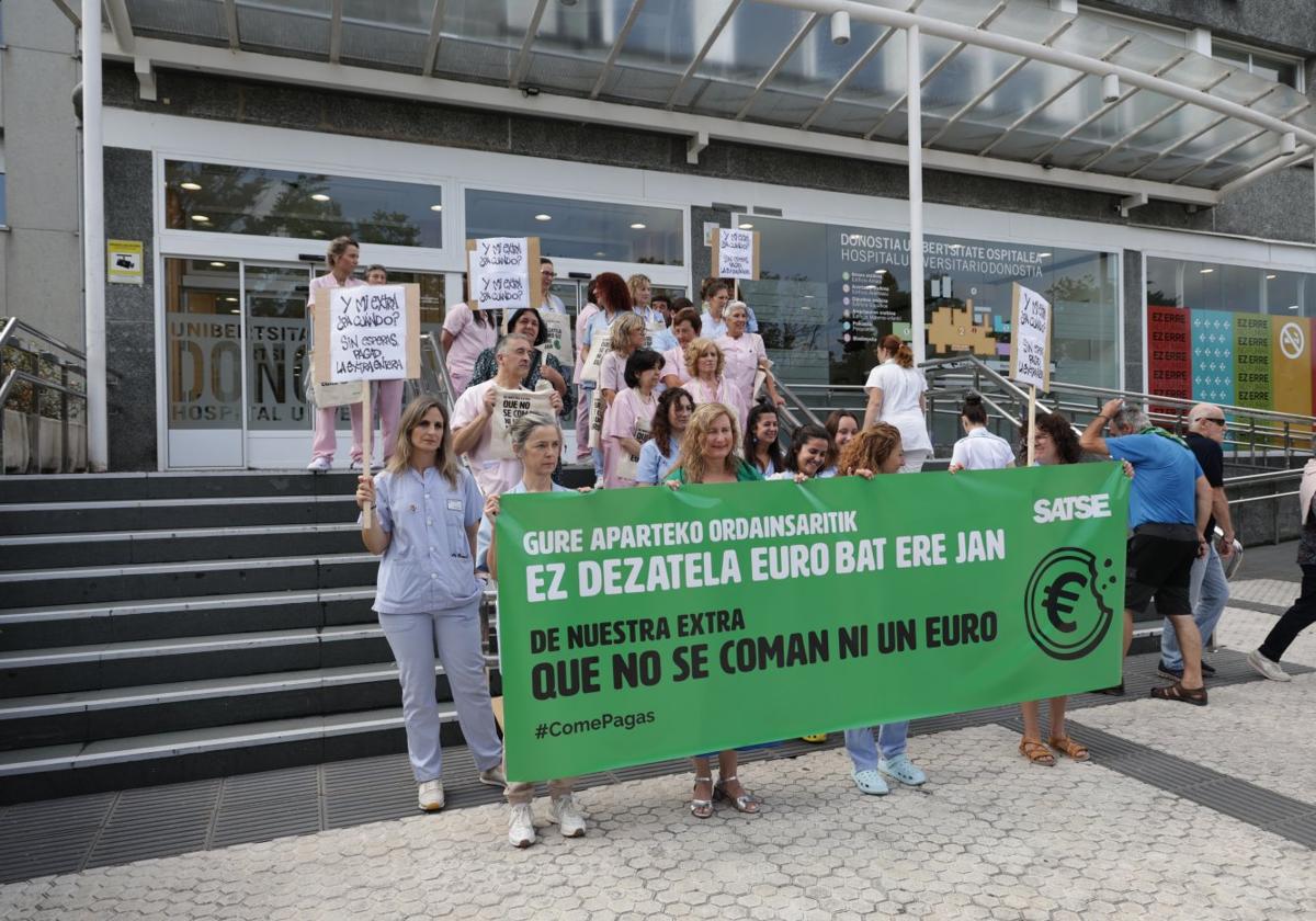 Enfermeras defienden sus pagas extra íntegras