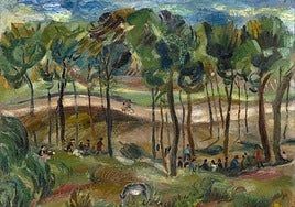 Una de las obras de la artista irundarra Menchu Gal que presenta Lorenart en esta exposición.