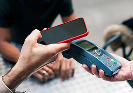 Pago con tarjeta.