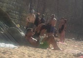 Iñaki Urdangarin y Ainhoa Armentia, relax al sol en La Concha