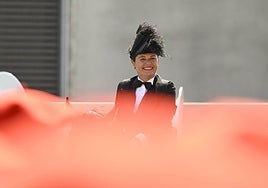 Maite Vergara vivió el pasado lunes su último día como general del Alarde público.