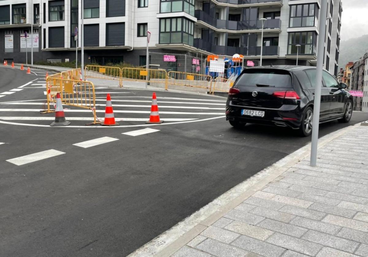 La apertura del vial de Errekatxu posibilita la entrada desde Arane hasta Bista Eder y Txikito de Eibar.