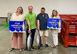 Lupe Lekuona, Igor Enparan, Norberto Emazabel eta Amaia Ausan, asteazkenean Kofradian.