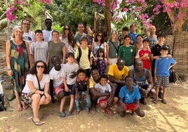 Grupo de donostiarras en Casamance en Semana Santa