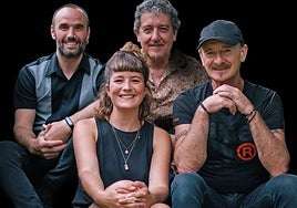 La banda zarauztarra Slow Times Blues Band, que conforman Iker Urkiri, Carmelo García, Tabea Gerhardt y David Gorospe.