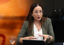 Begoña Pedrosa, durante la entrevista.
