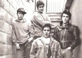 La banda Heriotza en los ochenta.