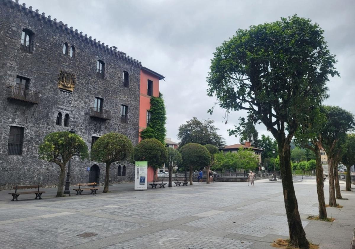 A partir de mañana se plantarán arces y hayas frente a la iglesia.