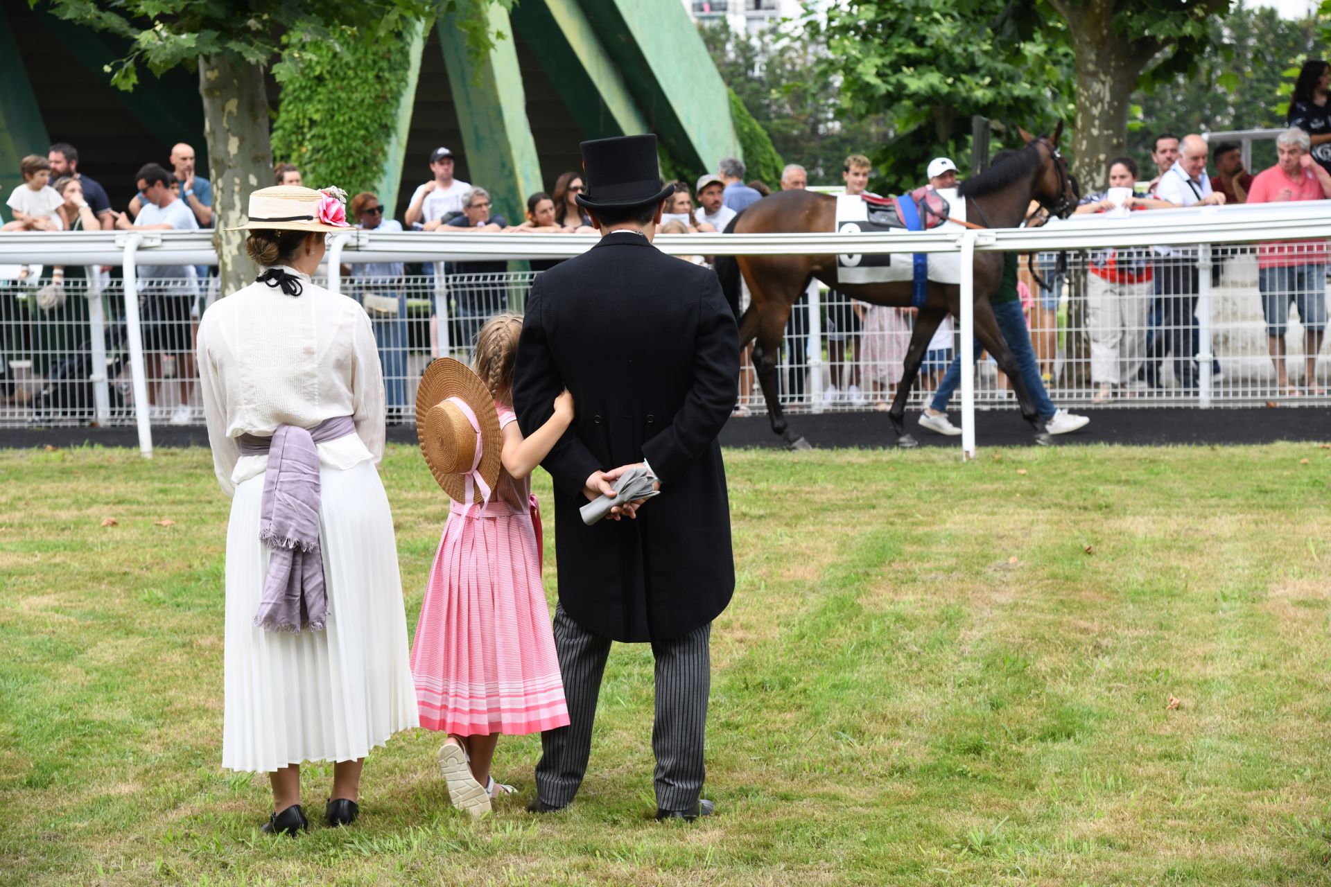 Carrera de caballos en el hipódromo de San Sebastián