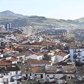Vista general de viviendas en Zarautz.