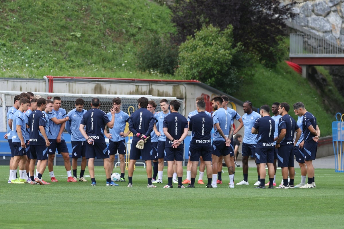 Entrenamiento al calor de la afición