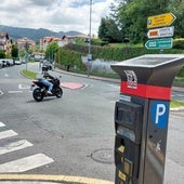 Una de las máquinas de la OTA que se ha instalado en el barrio Larreaundi.