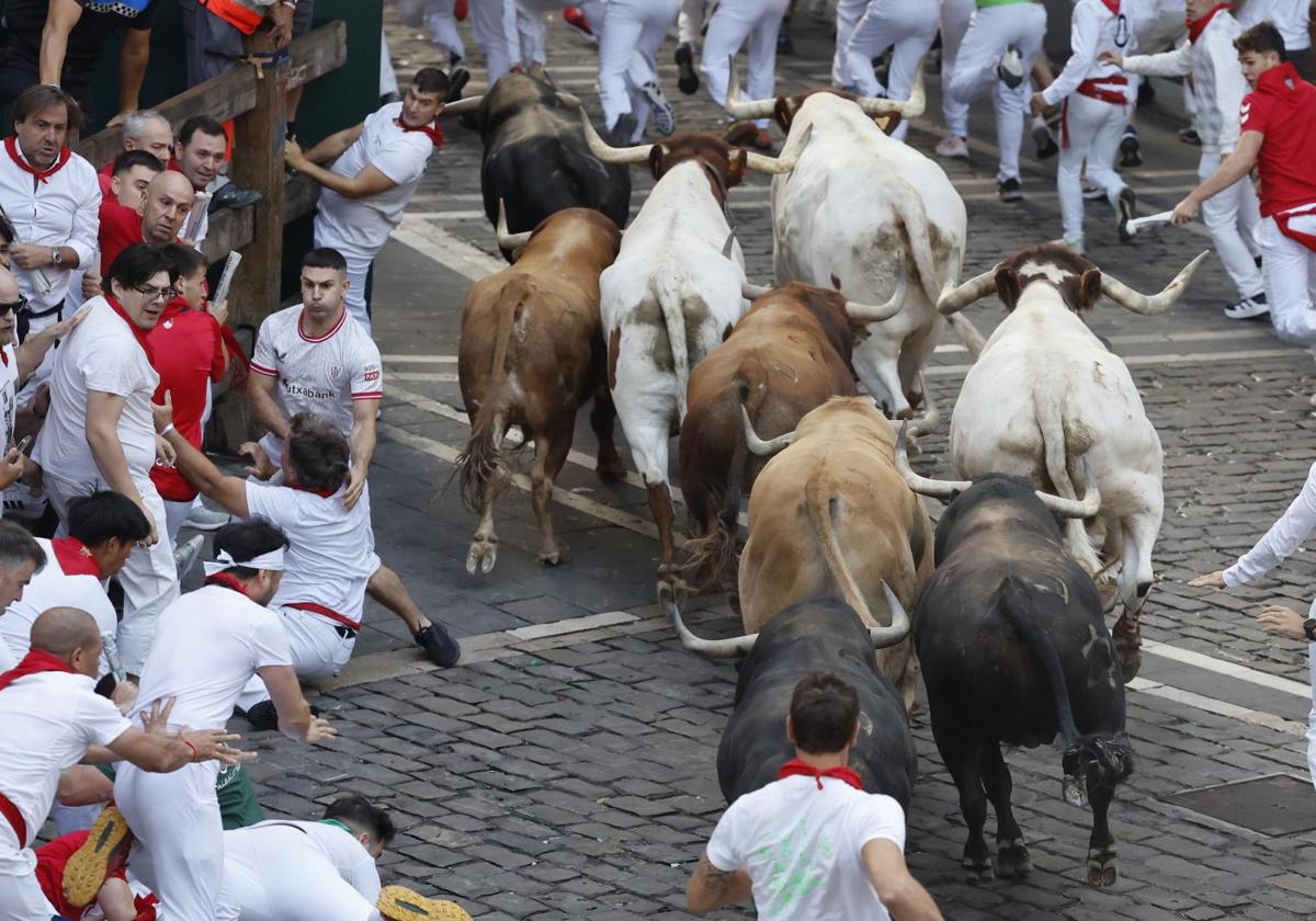 Carrera rapidísima de los Jandilla que incluso adelantan a los cabestros