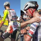Barré y Almeida llegaron con fuertes abrasiones a meta.