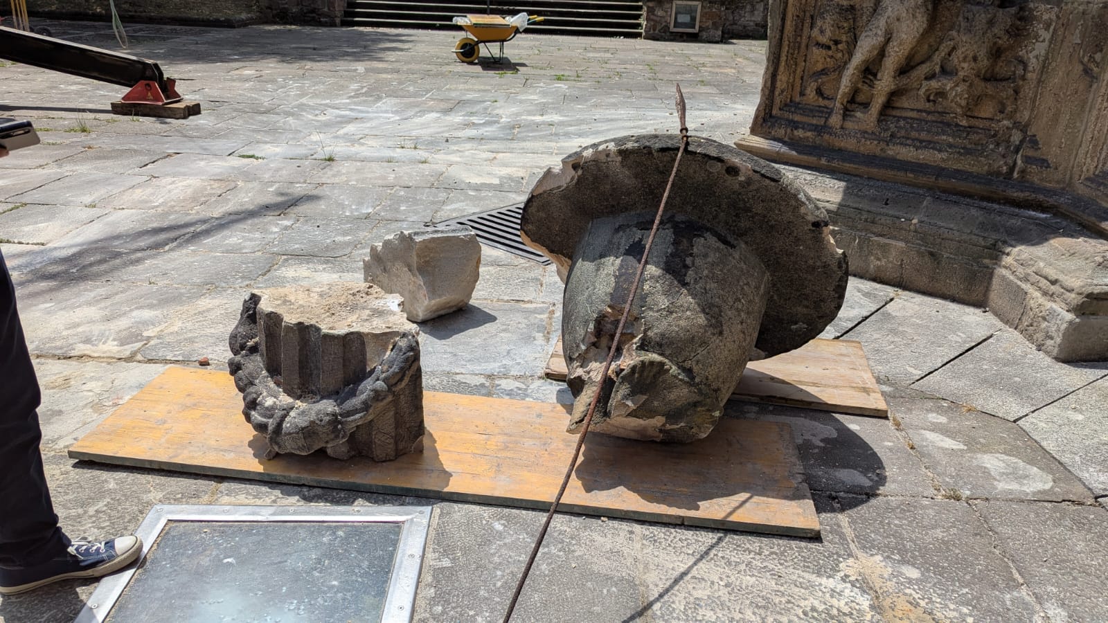 Daños en el edificio de la Universidad de Oñati por la caída de un rayo