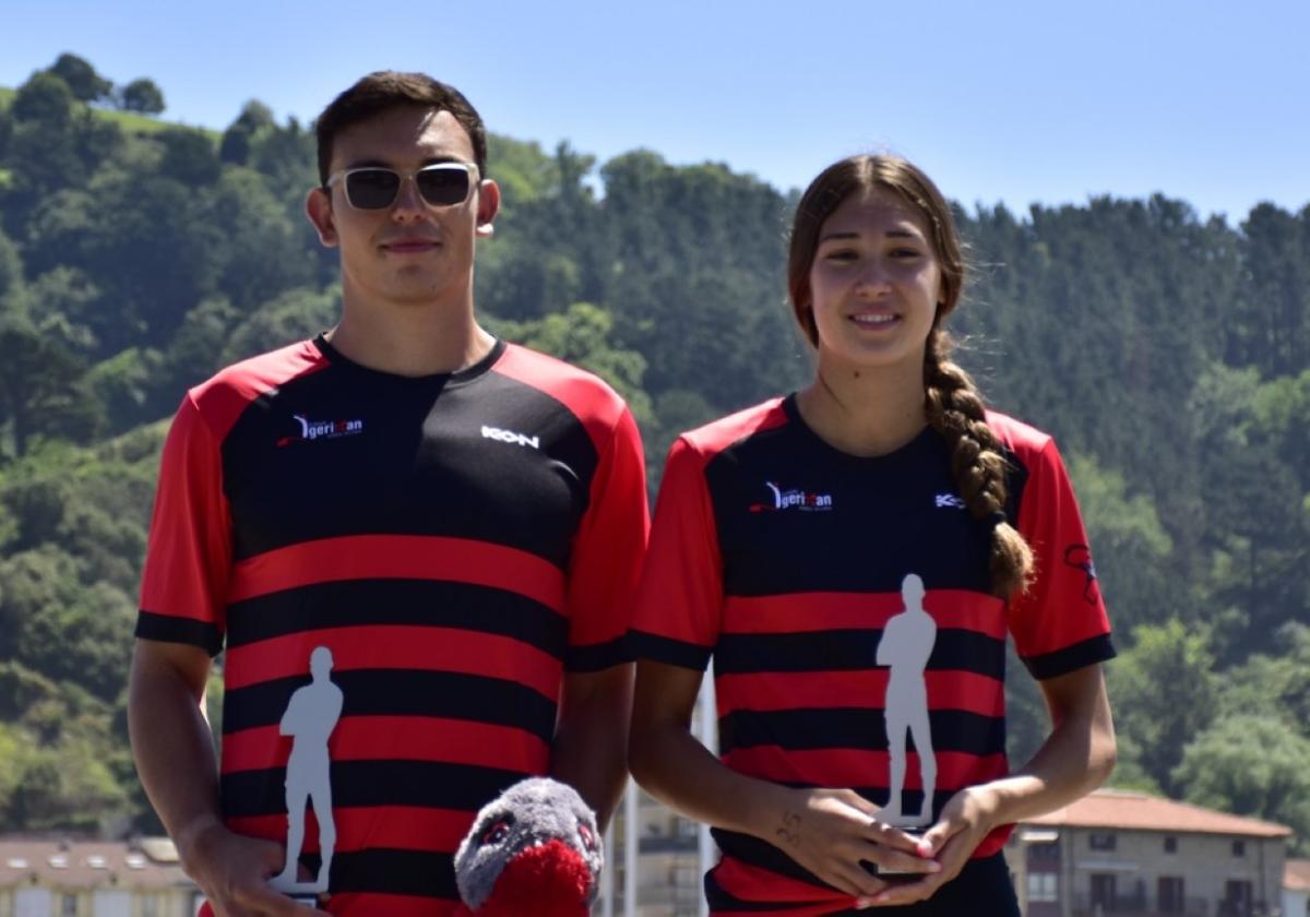 Los ganadores del Flysch Beltza. MARINA AZPIAZU