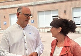 El viceconsejero de Seguridad, Ricardo Ituarte, junto a la directora de la Ertzaintza, Victoria Landa, este domingo en Bilbao.