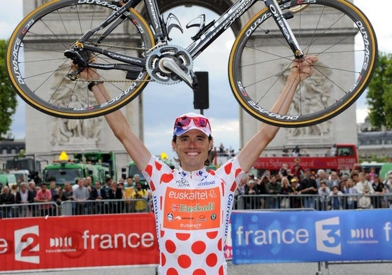Samuel Sánchez, entonces en las filas de Euskaltel, fue el rey de la Montaña del Tour en 2011.