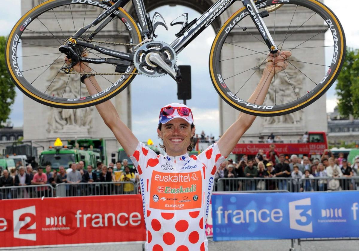 Samuel Sánchez, entonces en las filas de Euskaltel, fue el rey de la Montaña del Tour en 2011.