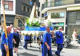 Tras cinco días de fiesta, Trintxerpe rinde homenaje a su patrona
