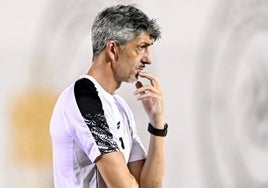 Imanol en su primer entrenamiento con el Al-Shabab.