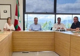 Reunión del EBB de este lunes en Donostia presidida por Aitor Esteban.