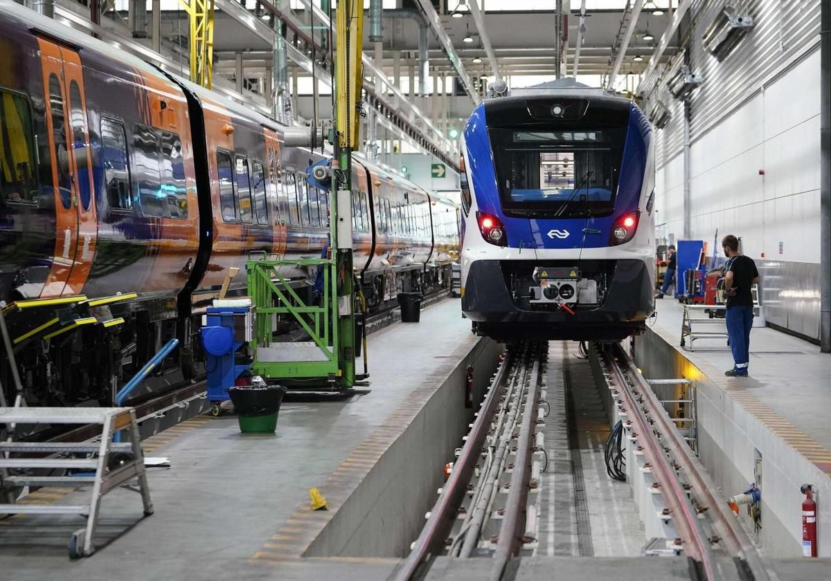 Modelo de tren de CAF similar al que se construiría en Bélgica.