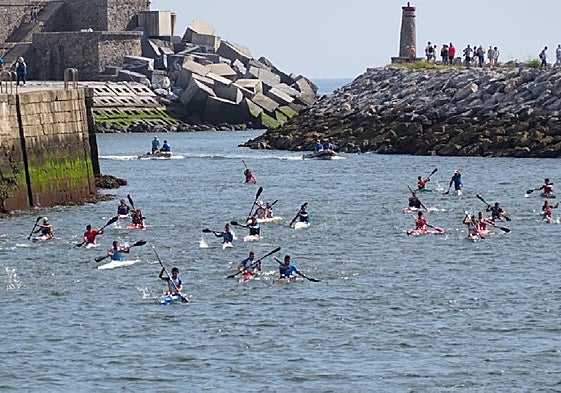 Aurreko ediziotan parte hartutako piraguistak.