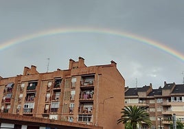Arcoíris esta mañana en Zumaia