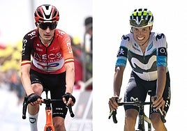 Carlos Rodríguez y Enric Mas durante esta edición del Tour de Francia.